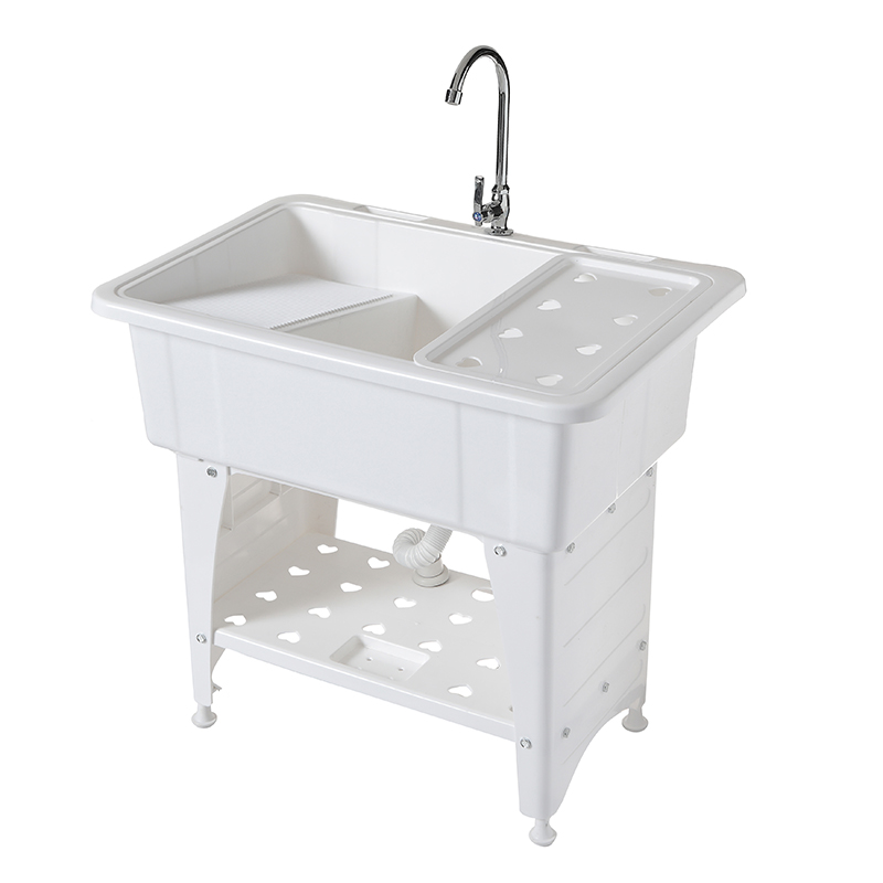 Plastic laundry wash sink with a washboard laundry sink Kitchen Bathroom Colored Sinks Single Basin