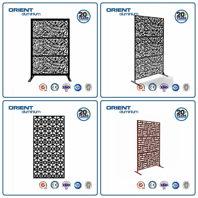 Decorative Perforated Screen Laser Cut Metal Facade Curtain Wall Cladding Steel Curtain Wall Outdoor