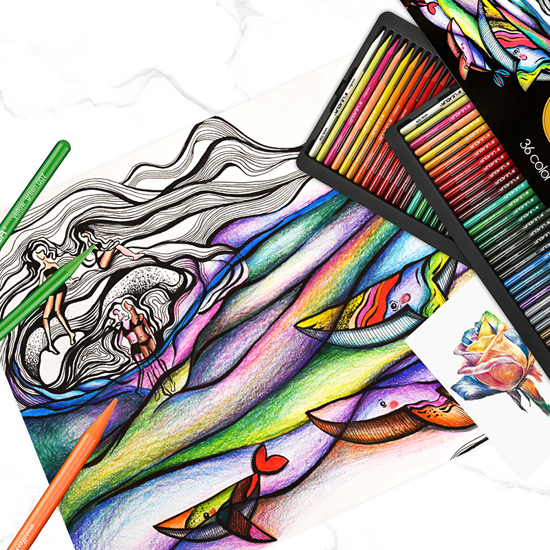 Leadur color pencil drawing pencil gift set