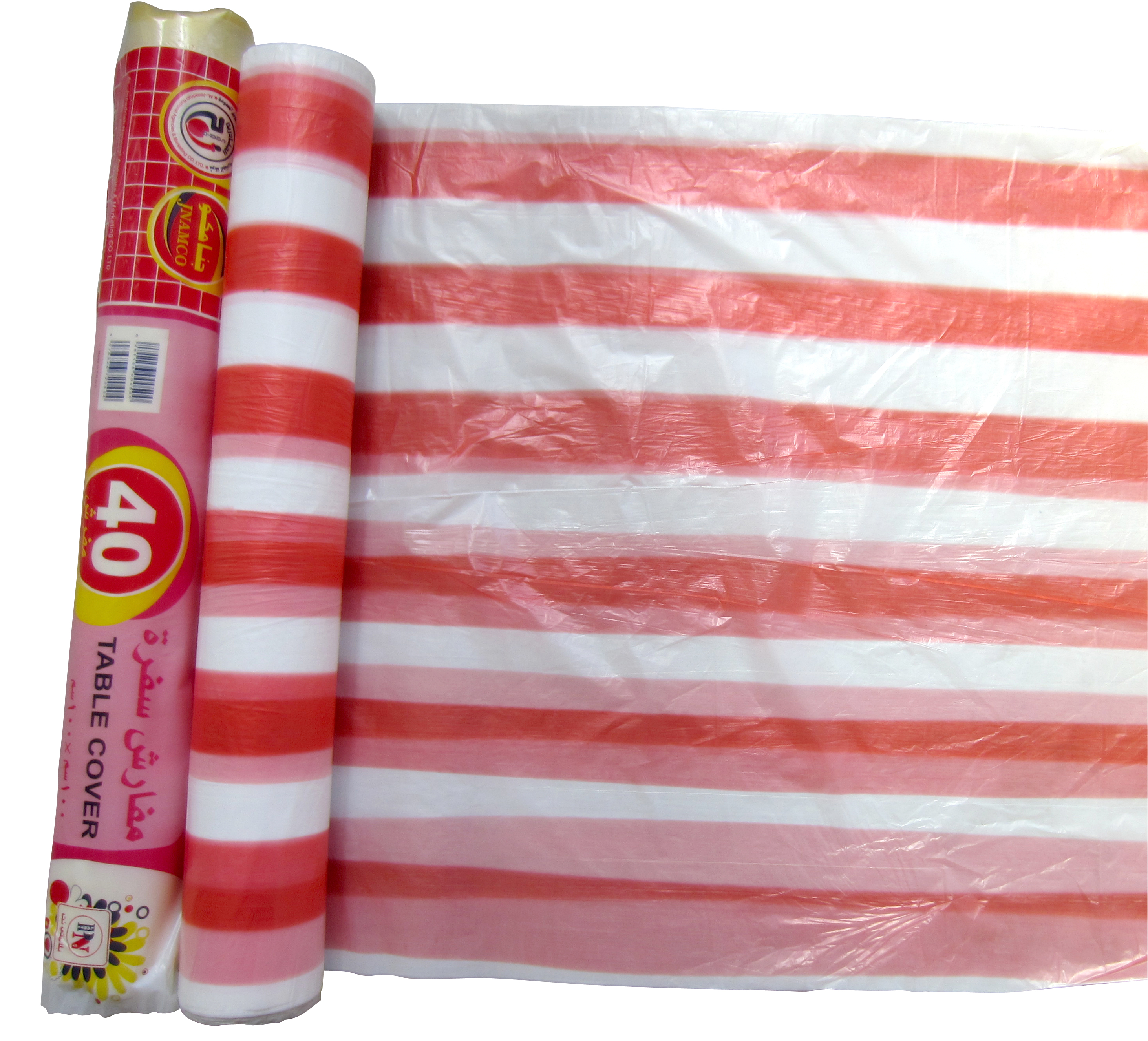 Strip Plastic Table Cloth