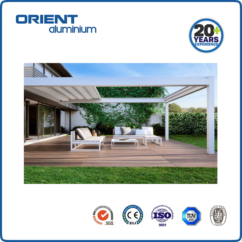 Latest Newest Framed Aluminum Modern Garden Waterproof Customized Arches Arbours Pergola