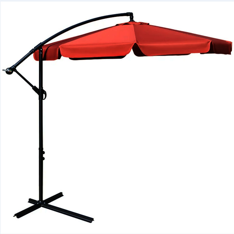taicheng 3M banana hanging umbrella with flap outdoor garden sunshade umbrella parasol