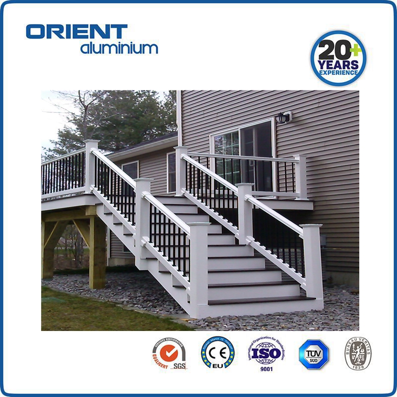Screw Assembly Metal Balustrade Design Aluminum Balcony Railing/stair Railing/deck Railing/Handrail