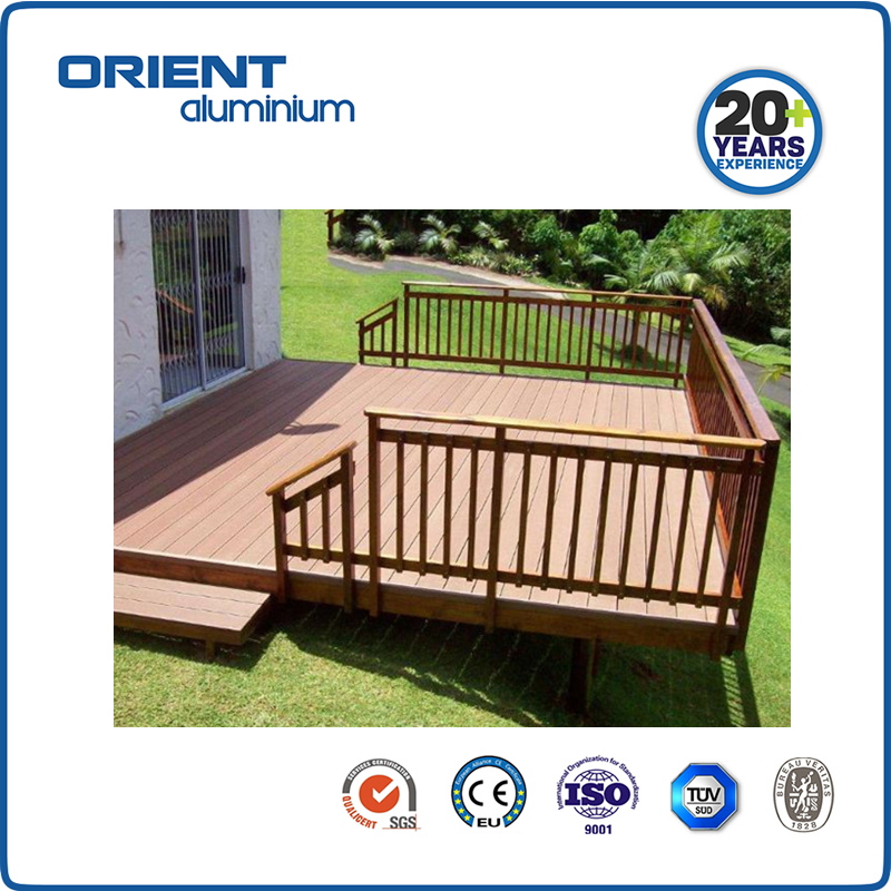 Waterproof Fence Outdoor Garden Deck Porch Railing Bridge Handrail Balcony Aluminum Stair Railing