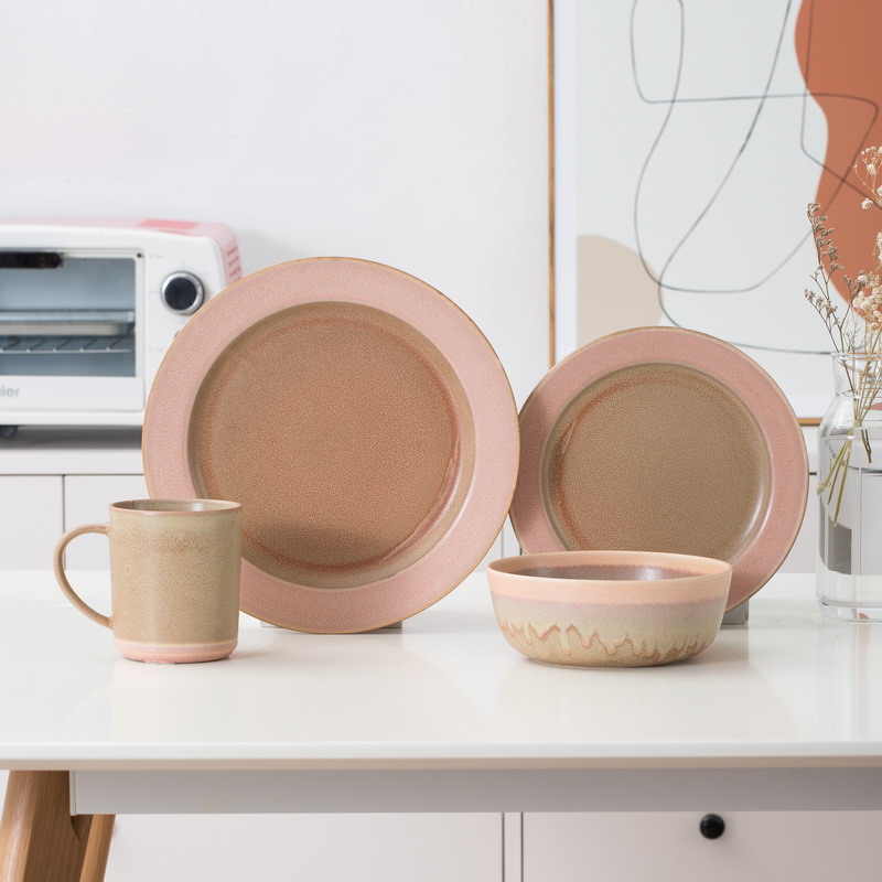 Powder glaze variety series ceramic tableware