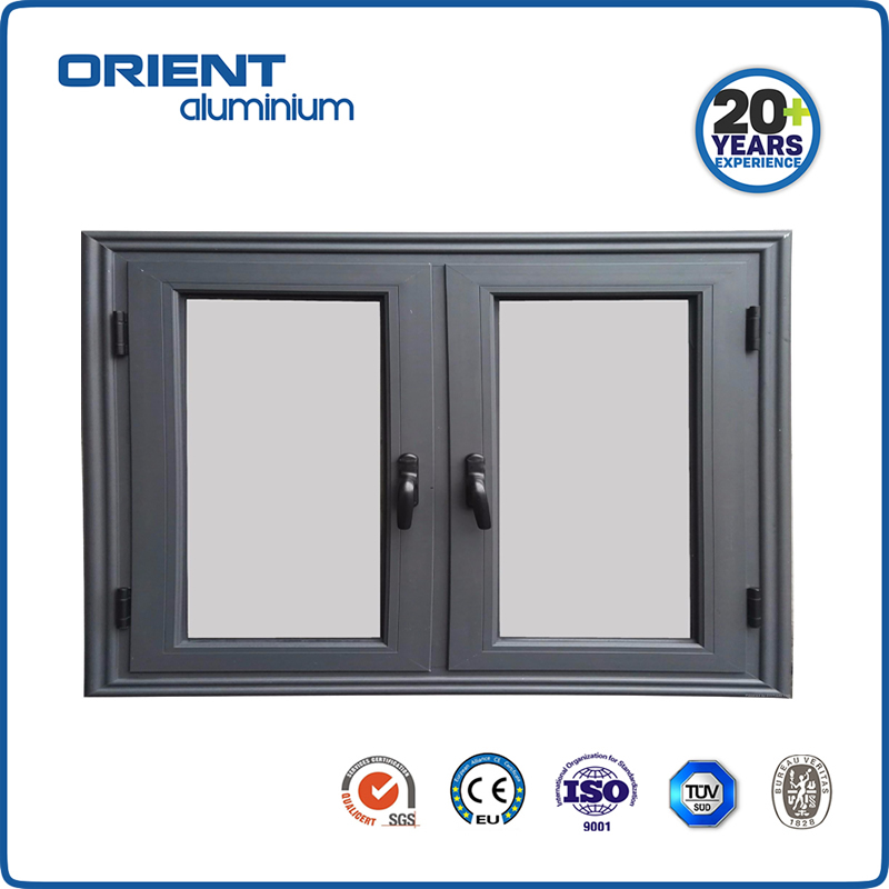 Double glazed window hurricane impact aluminum windows casement windows