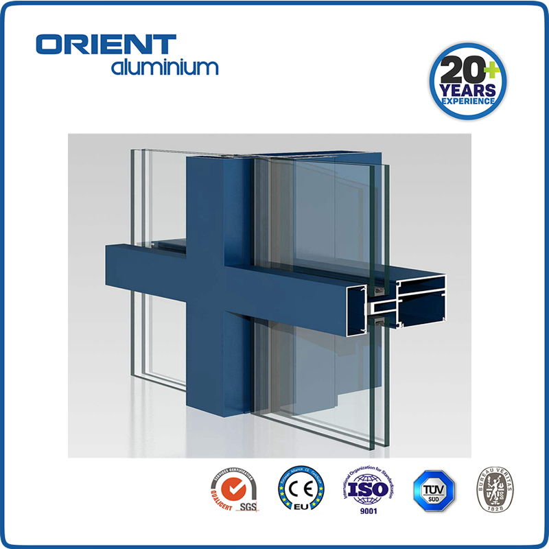 6063-t6 Aluminium Alloy Aluminum Profile for Curtain Wall Mullion and Beam