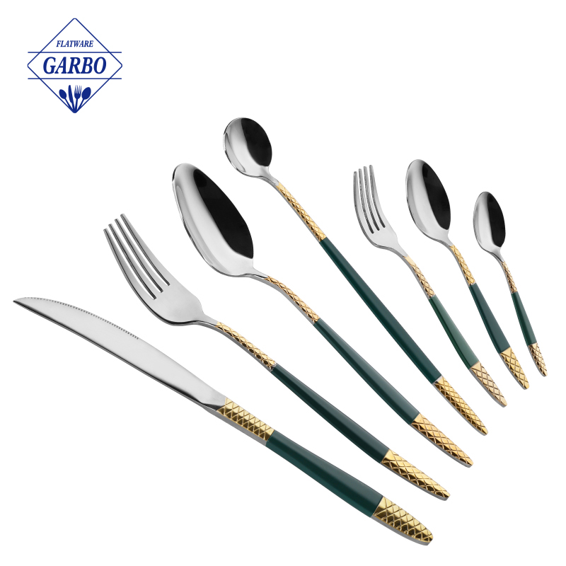 PVD Paint 16PCS cutlery set stainless steel 20 (18/2) material flatware spoon fork and knife set