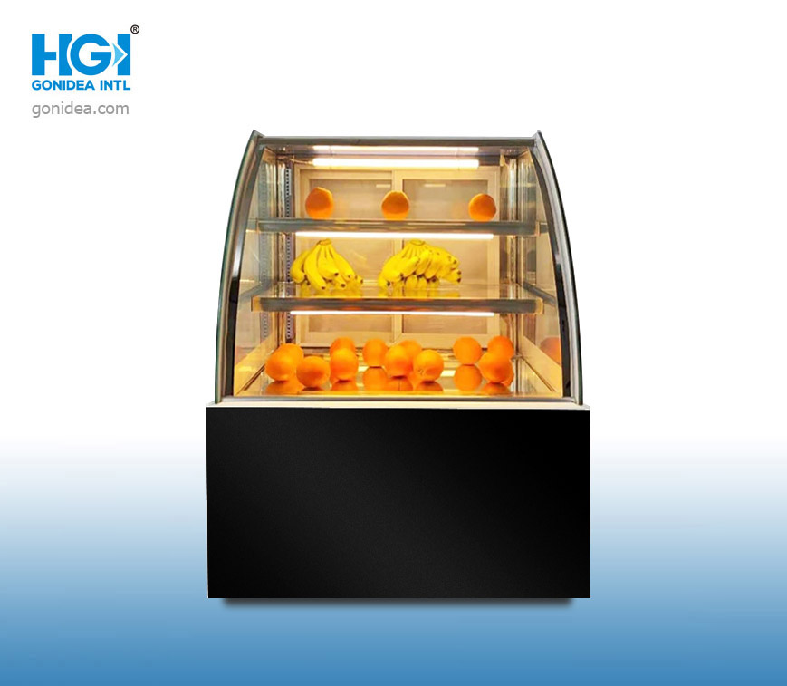 Bakery Display and Refrigeration Cake Display Showcase Fresh-Keeping Display Cabinet Hcs-01