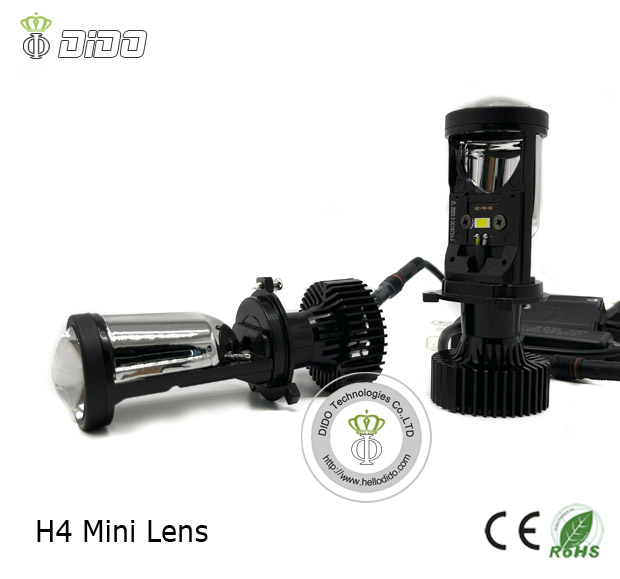 Y6 H4 Mini LED Projector Mini Projector H4 Mini Lens Car Headlight Bulbs