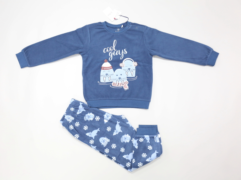 knitted baby pyjamas set