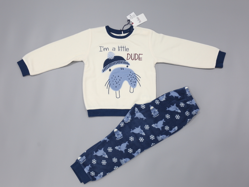 knitted baby pyjamas set