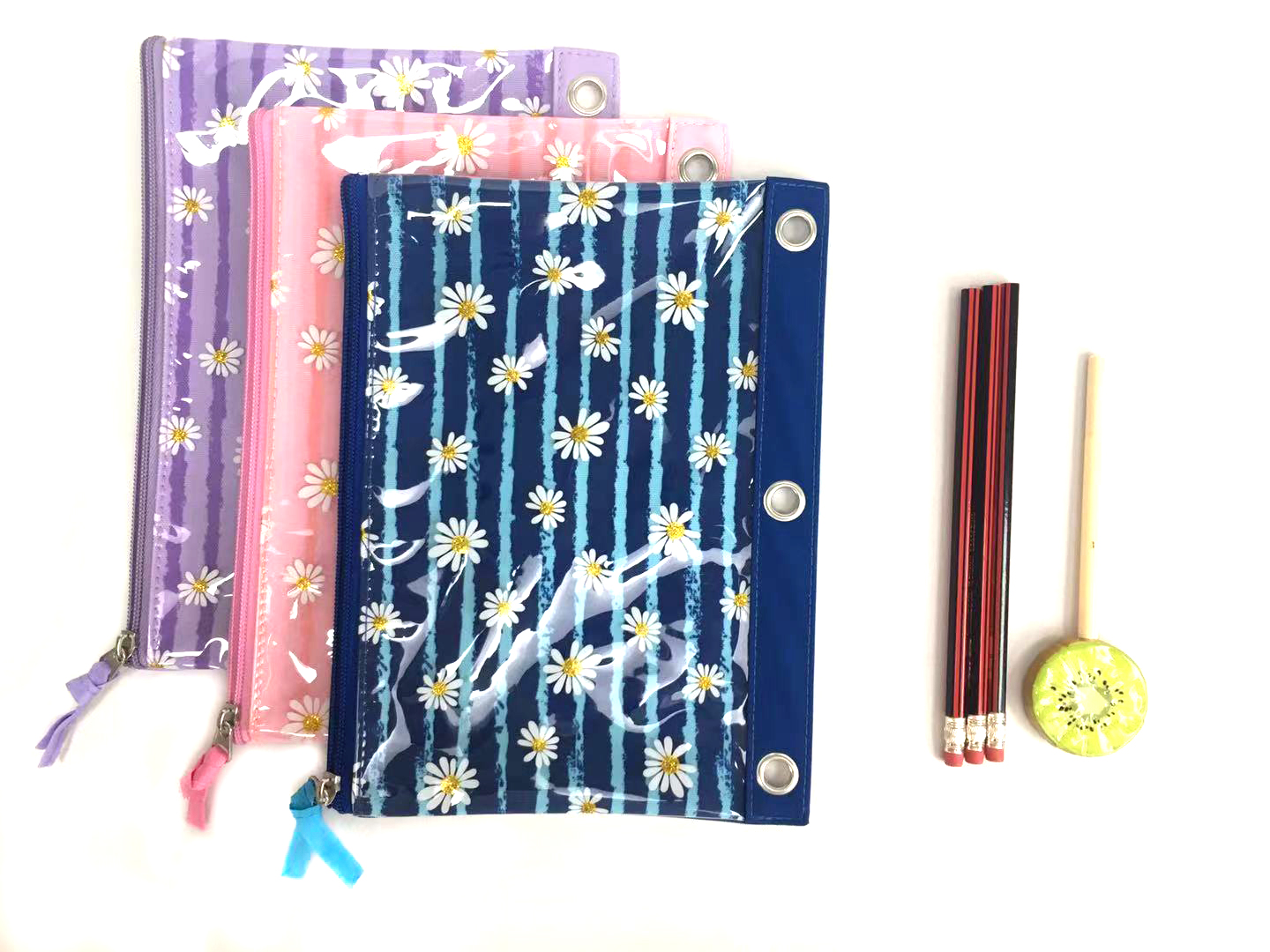 3787 Binder pouch. pencil pouch. zipper bag