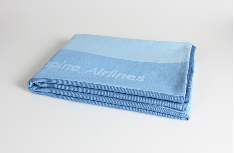 Fire Retardant 100% Modacrylic Woven Jacquard Airline Blanket