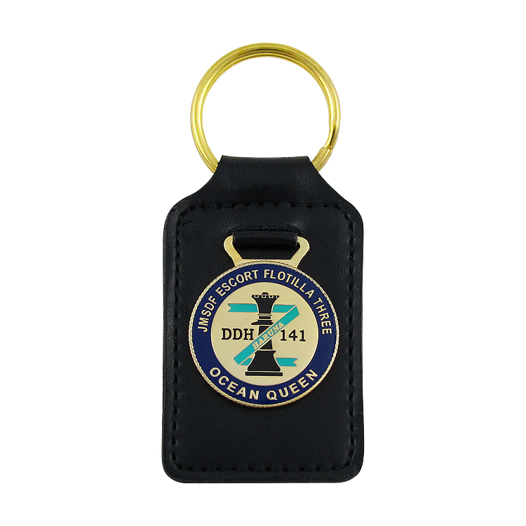 Quality PU Leather Keychain Blank Leather Keychain