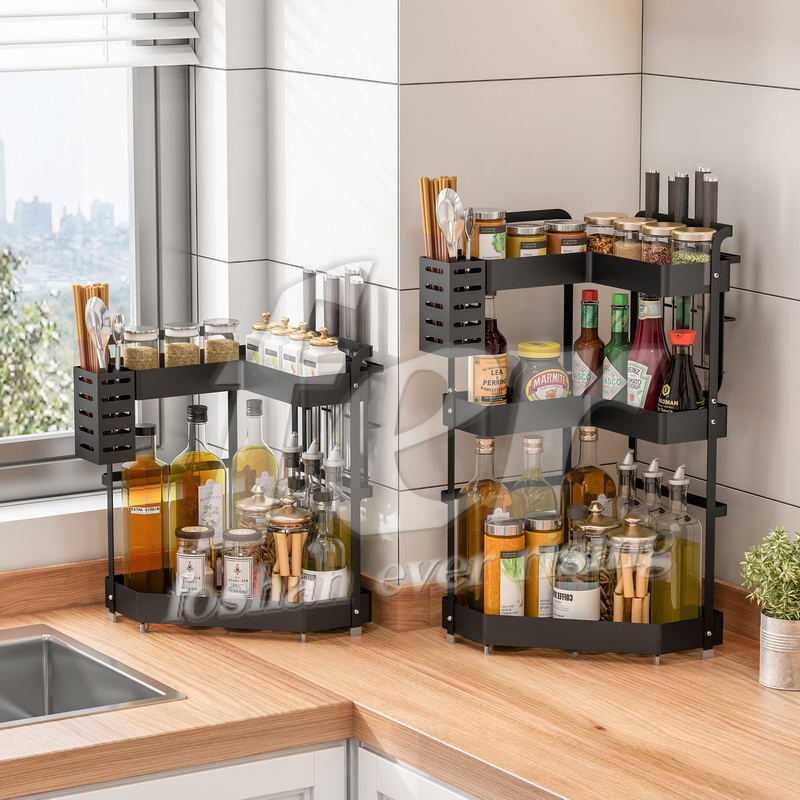 The L-Shaped Corner Kitchen Storage Rack， Storage Rack, Kitchen Rack