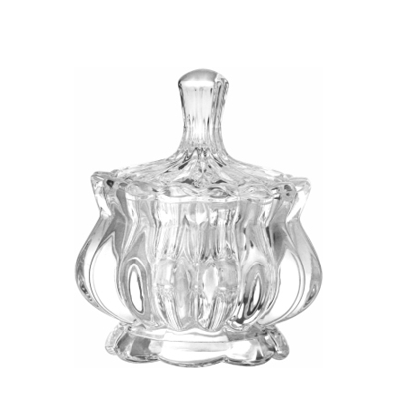 Crystal Candy Jar Wholesale Customize Glass Sugar Candle Storage Jars Tea Coffee Bean Canister