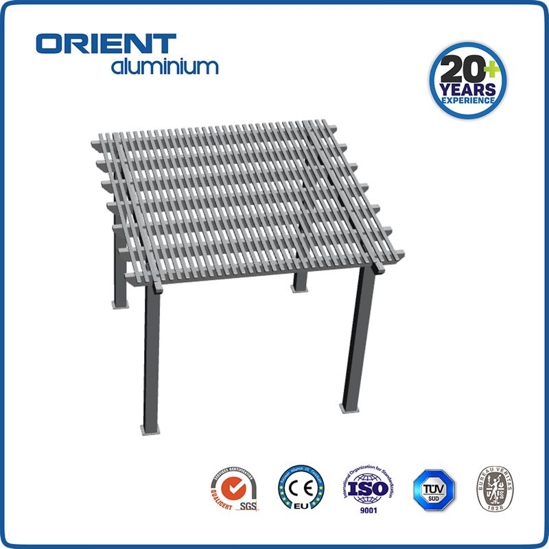 Customized adjustable outdoor gazebo waterproof louvered roof motorized bioclimatic aluminium perg