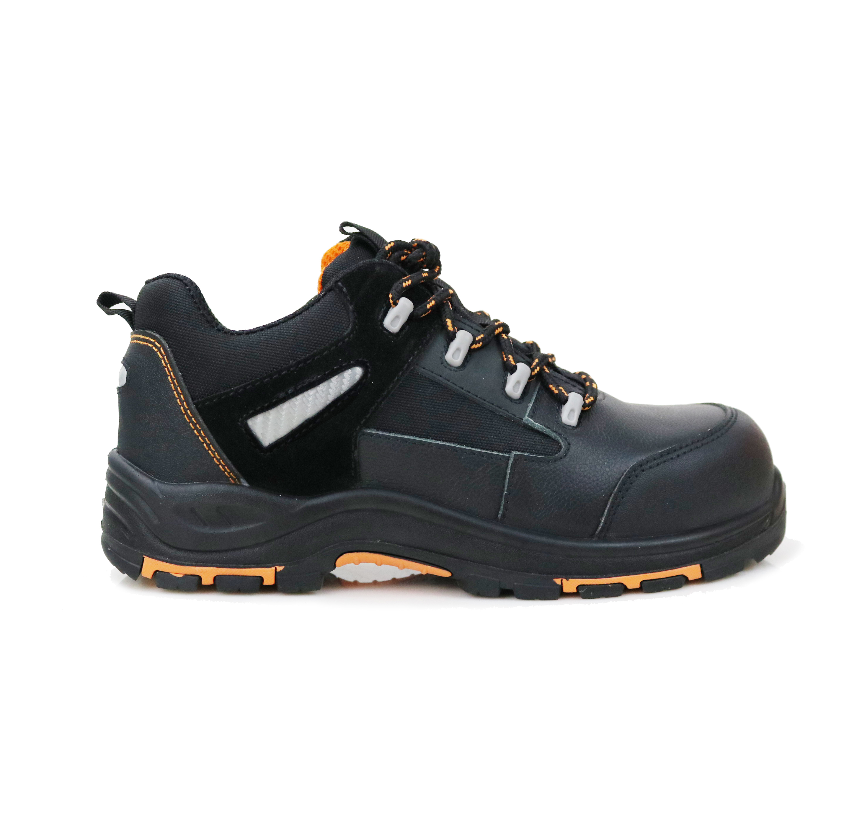 Low cut hot selling antistatic steel toe man working fashion lightweight leather safety shoes
