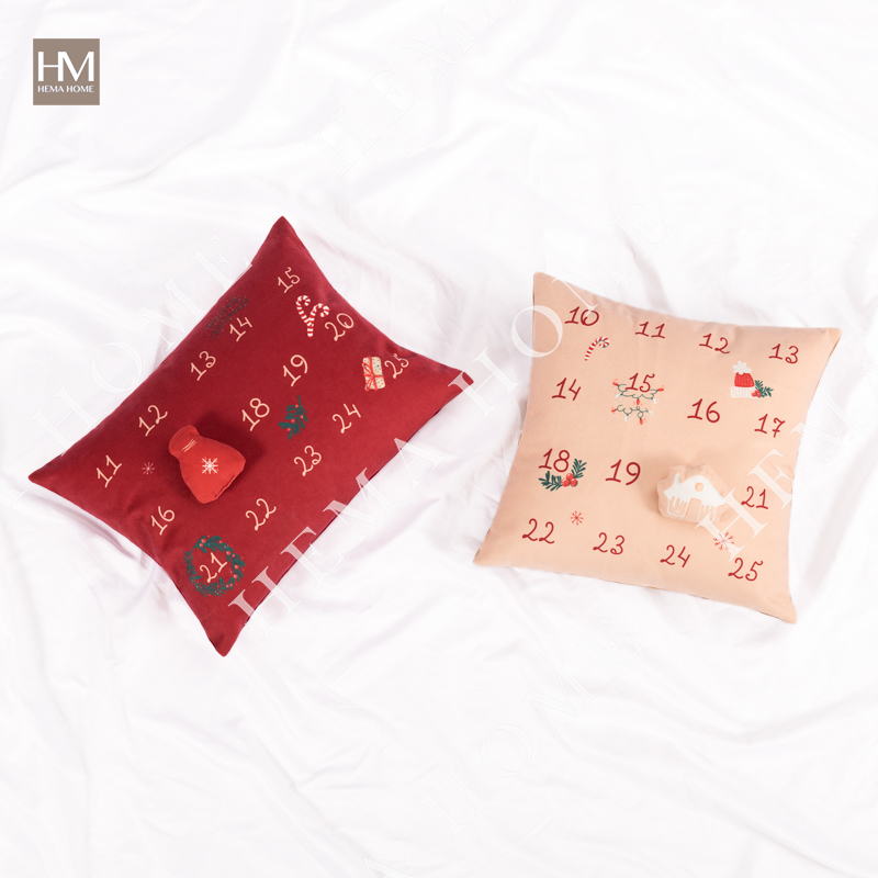 Velvet Digital Print Christmas Cushion