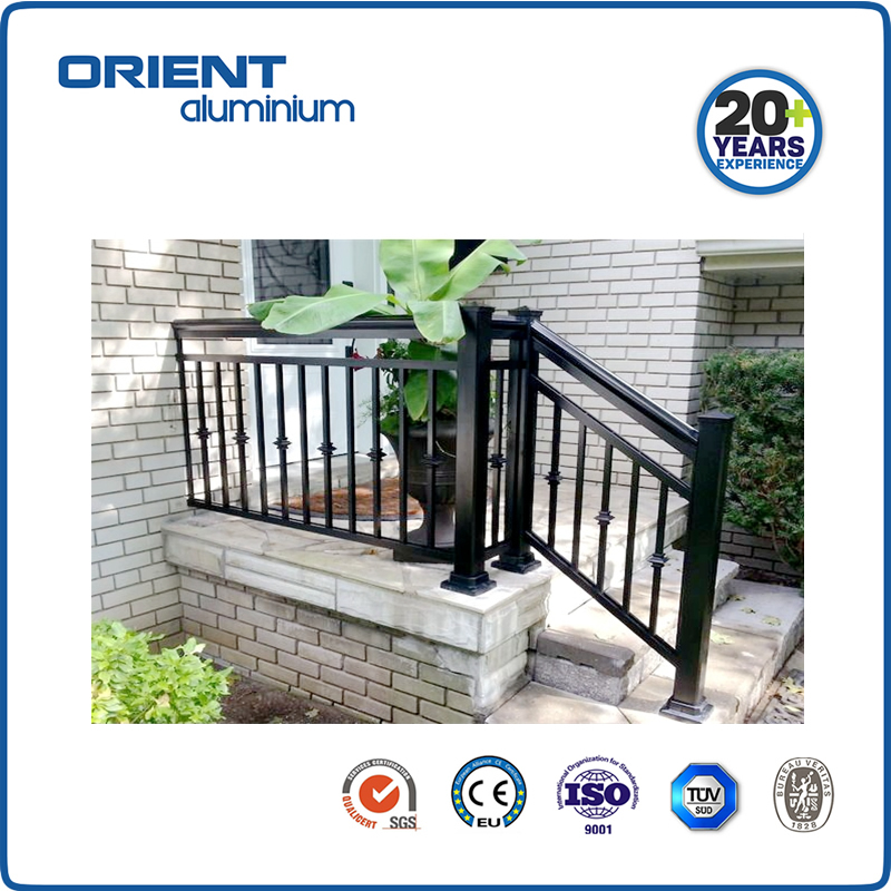 aluminium metal stair handrail balcony balustrade aluminium handrail for stair aluminium balustrade