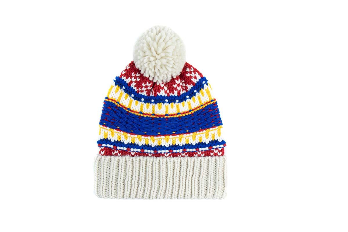 Jacquard Knitted Beanie Hat