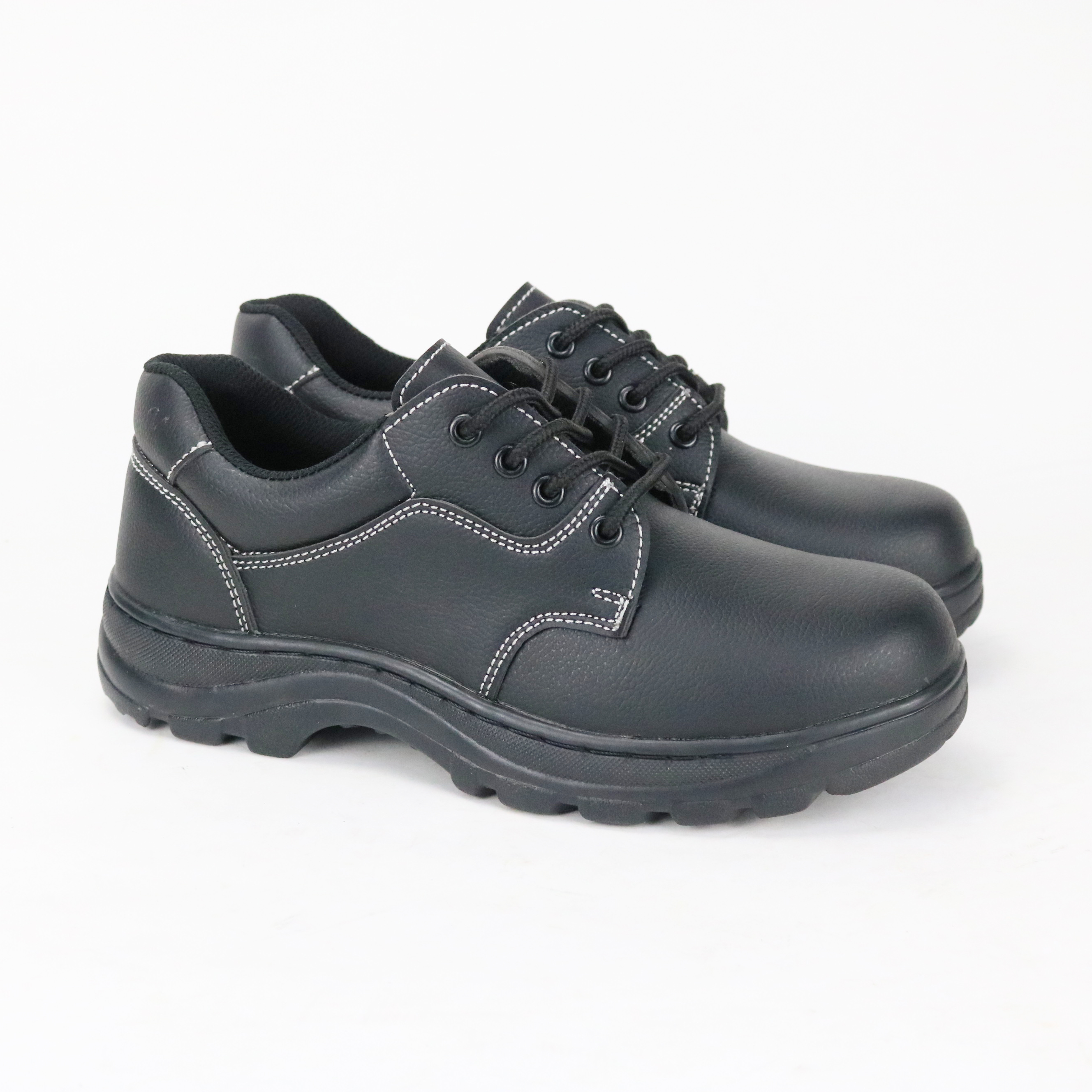 High quality leather steel toe Pu injection outsole Industrial Safety Shoes