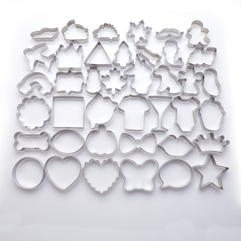 Wina 40 pcs Stainless steel cookie cutters