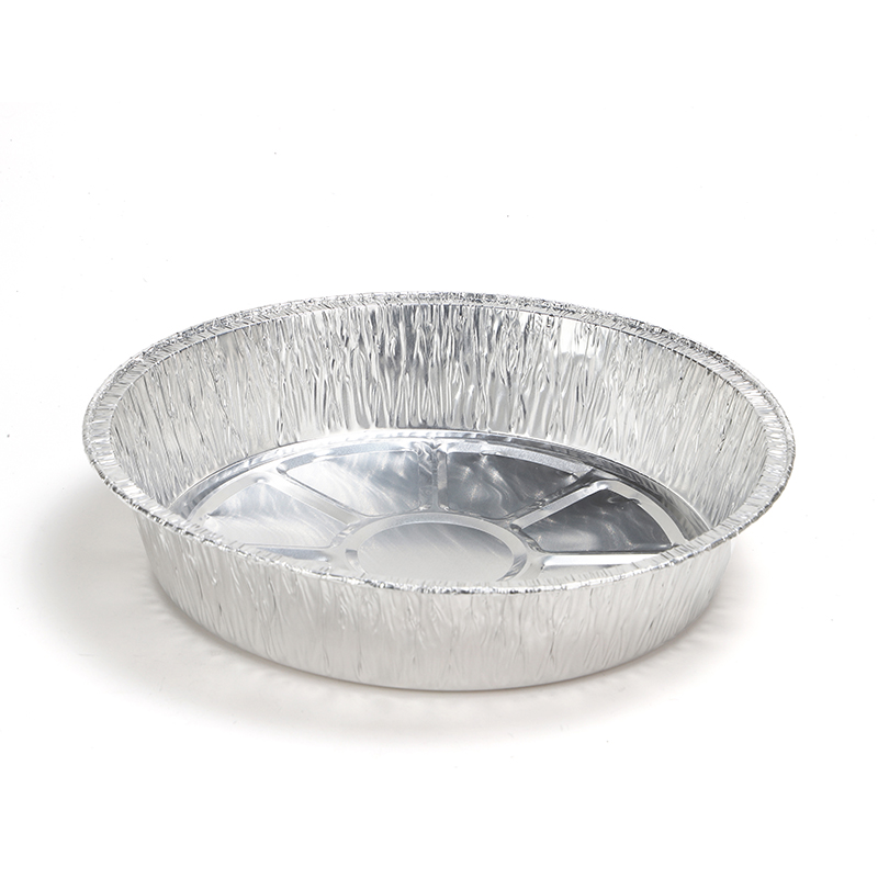 8" Round Aluminum Takeout Container