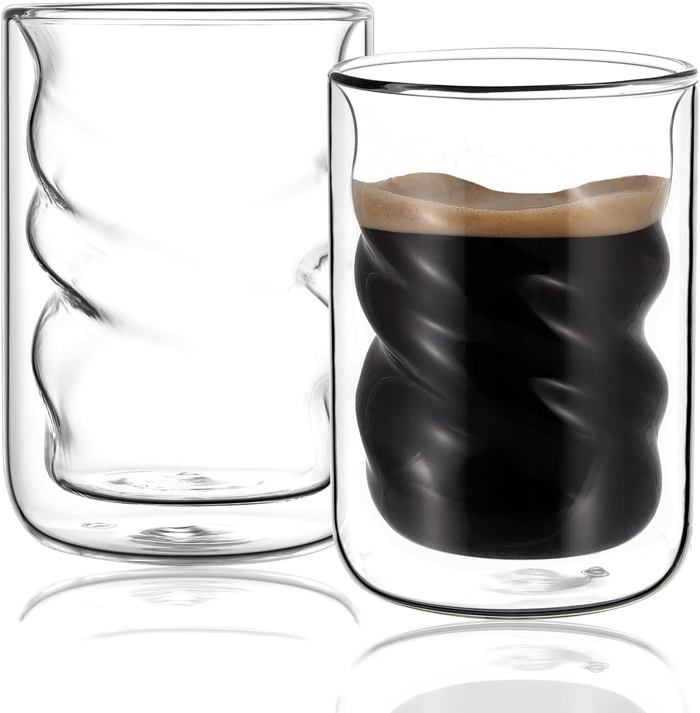 Double Wall Glass Coffee Mug