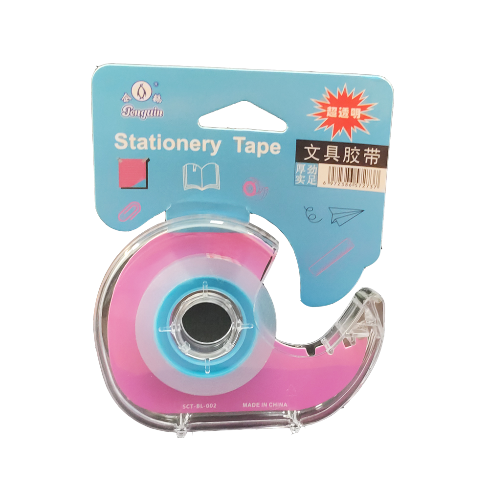 Super clear Stationery Tape with dispenser for handwork 12mm x 20y(CBL-002)