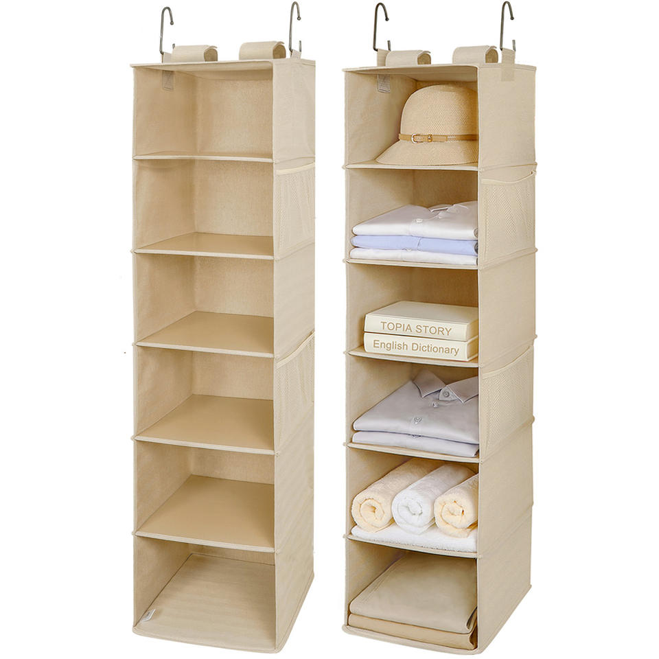 6-Shelf Hanging Closet Organizers and Storage