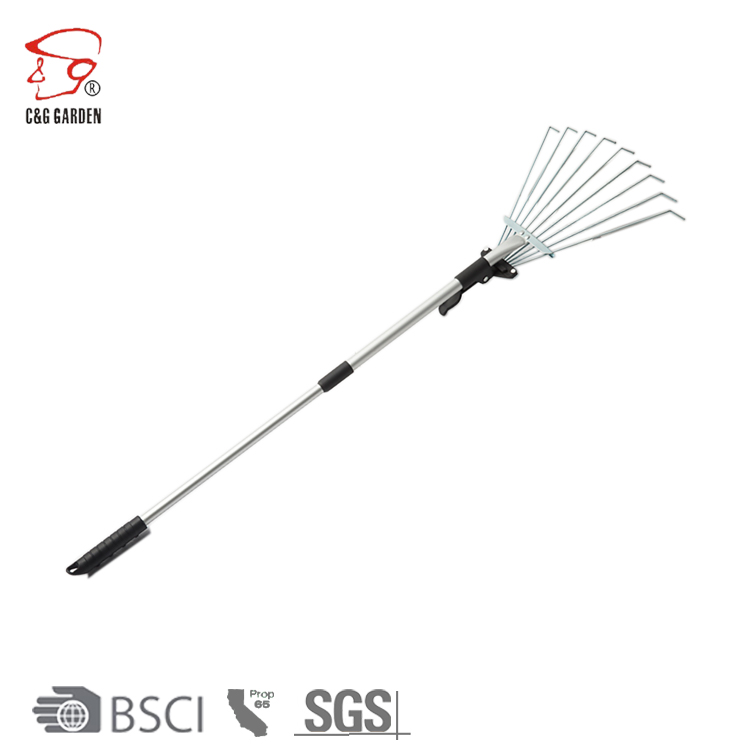 RK9-303 9-tooth two-section telescopic rake