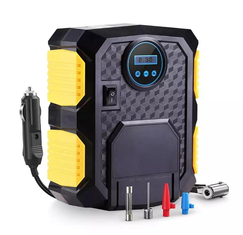 Portable Digital Pressure Gauge DC 12V 100PSI Airflow Car Tyre Inflator Air Compressor Pump
