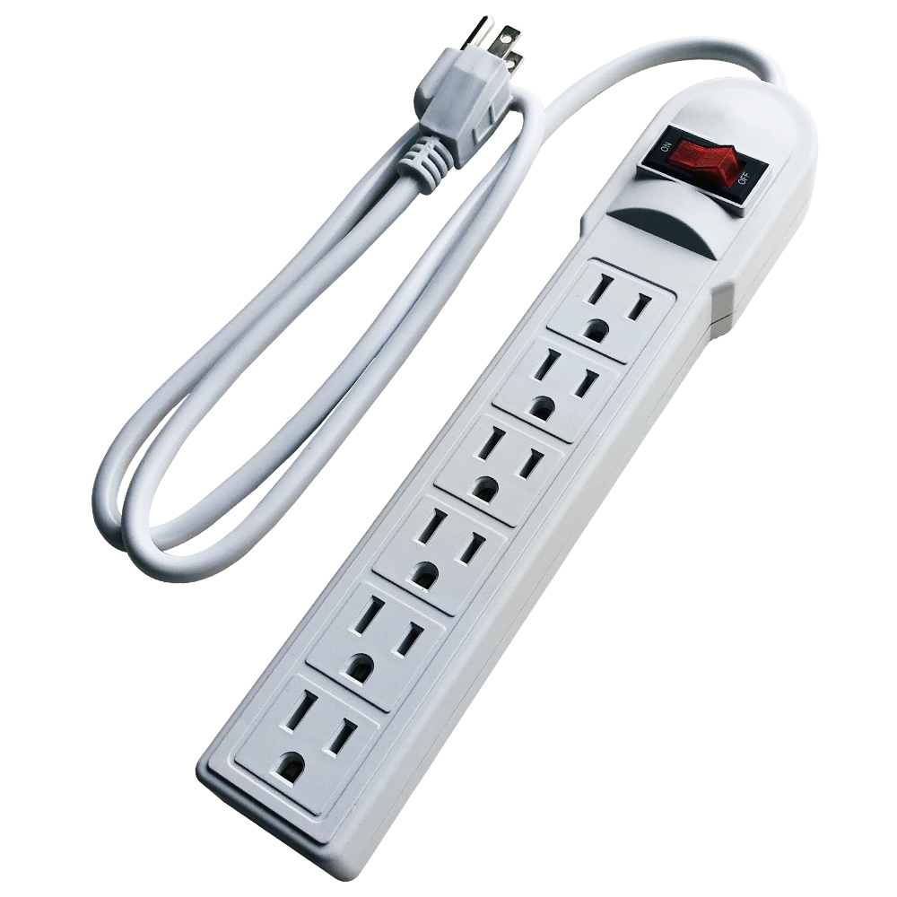 6 outlets US type power strip