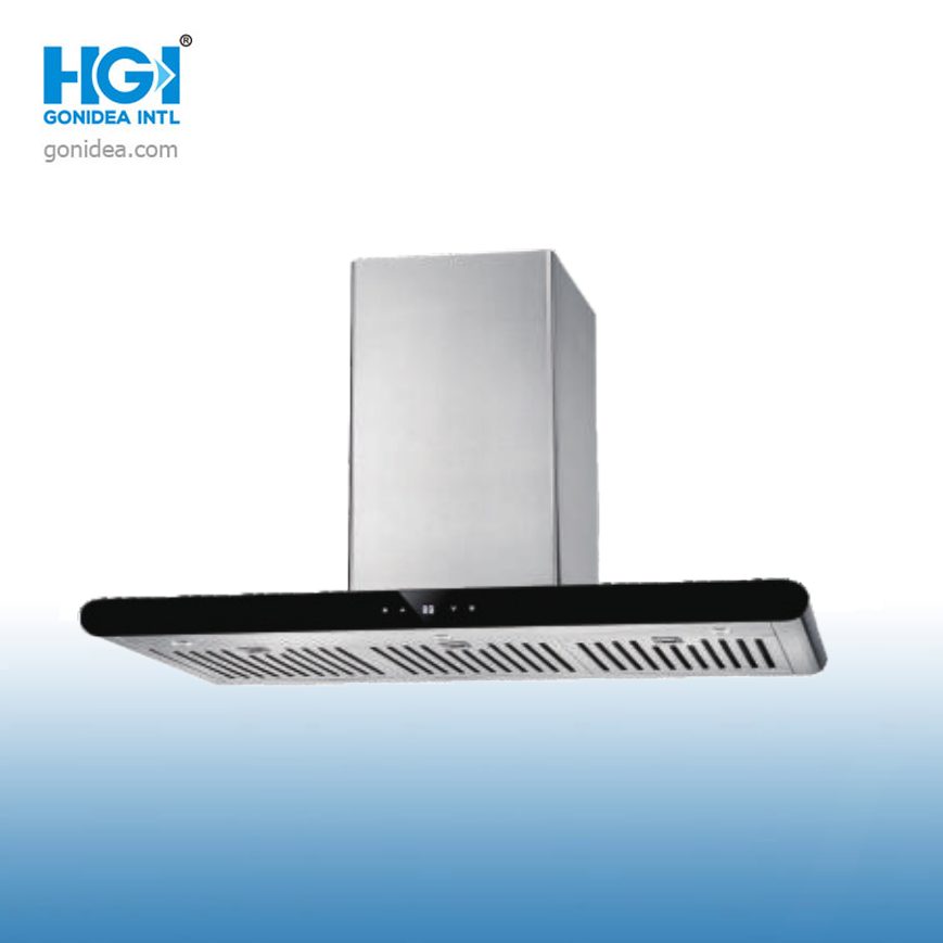 180W Kitchen Ventilator Large Suction Wall Mounted Under Cabinet Range Extractor Hood Hood Th-9008