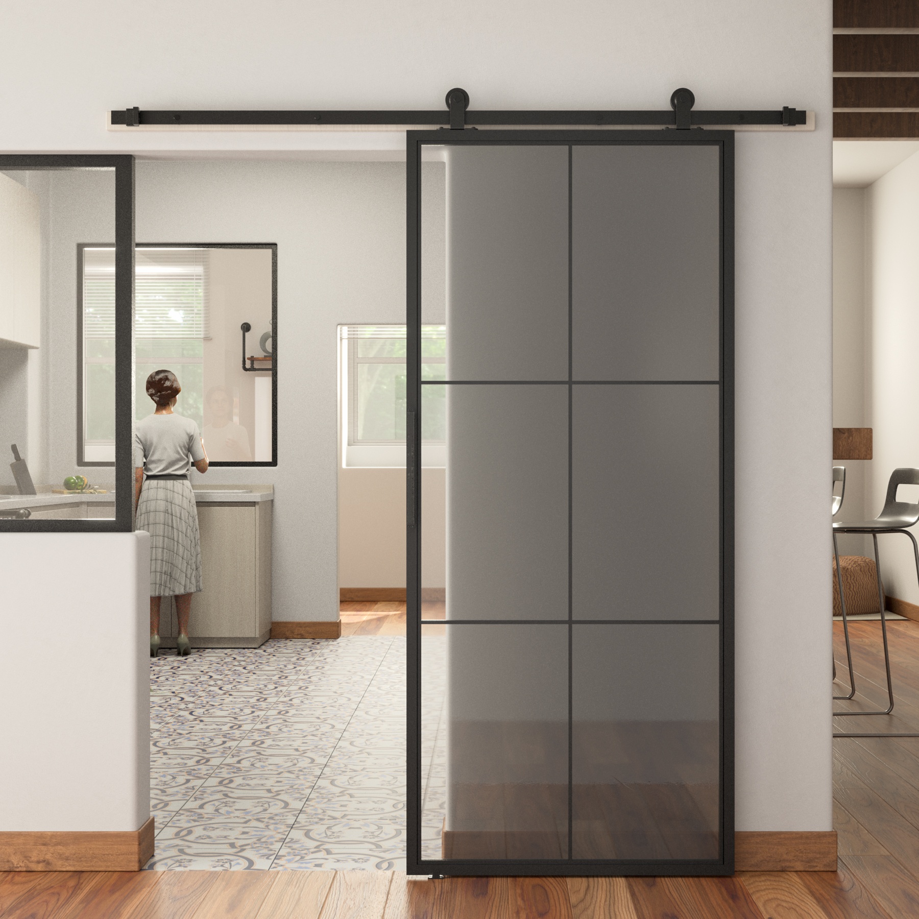 Metal Frame Door