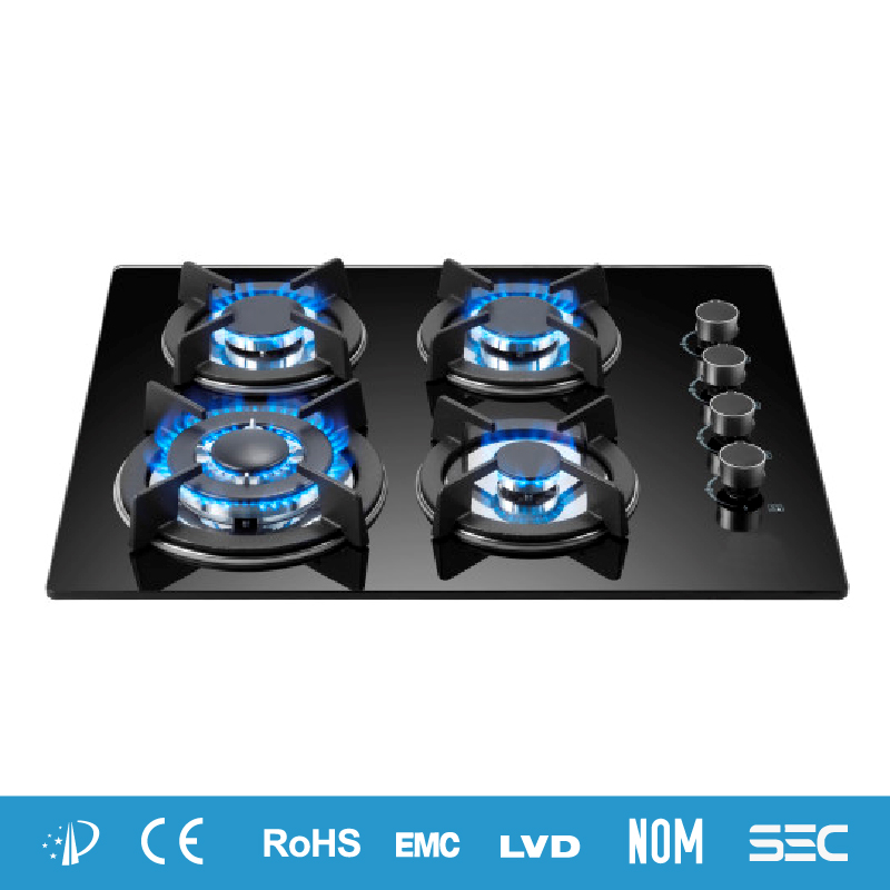 4 Burner Glass Gas Hob MGBG-604C3 |600mm Gascooktop gas stove