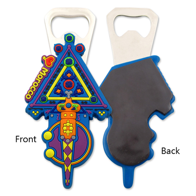 Customize Soft PVC Beer Fridge Magnet Bottle Opener