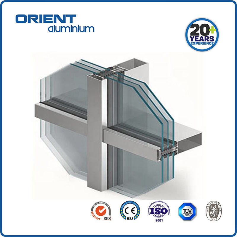 Wholesale Price Insulating Low-e Glass Curtain Wall,Tempered Offilne Coating Insulated glass facade
