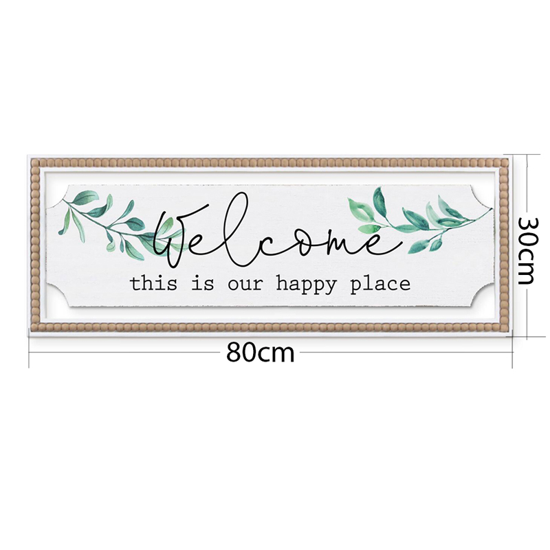 Vintage Metal and Wood Frame Sign Wall Decoration Wall Art Other Home Decoration