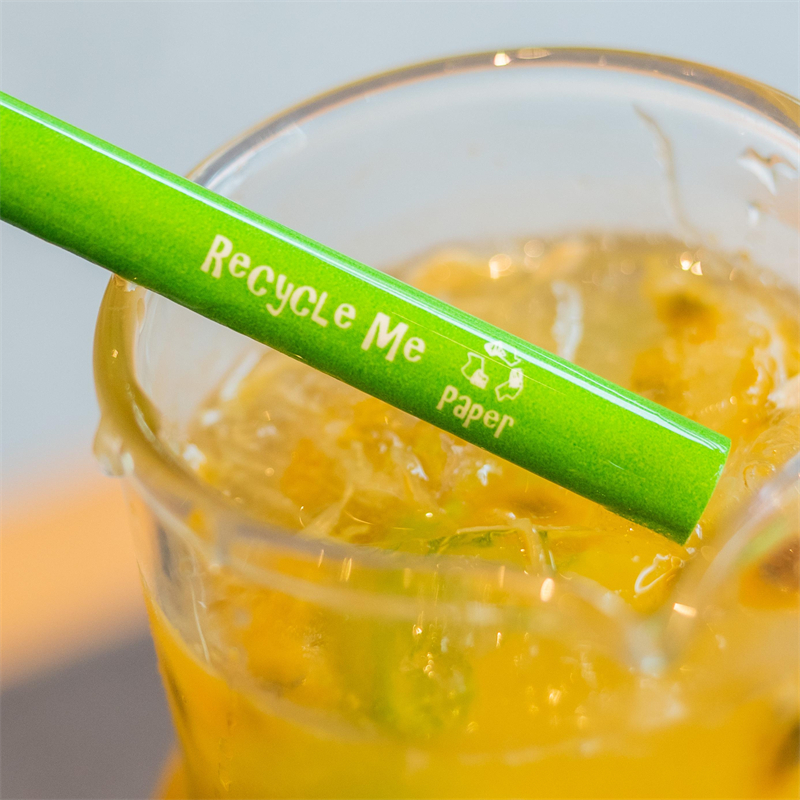 Eco-Friendly Green Color Water-based Coating Paper Straw