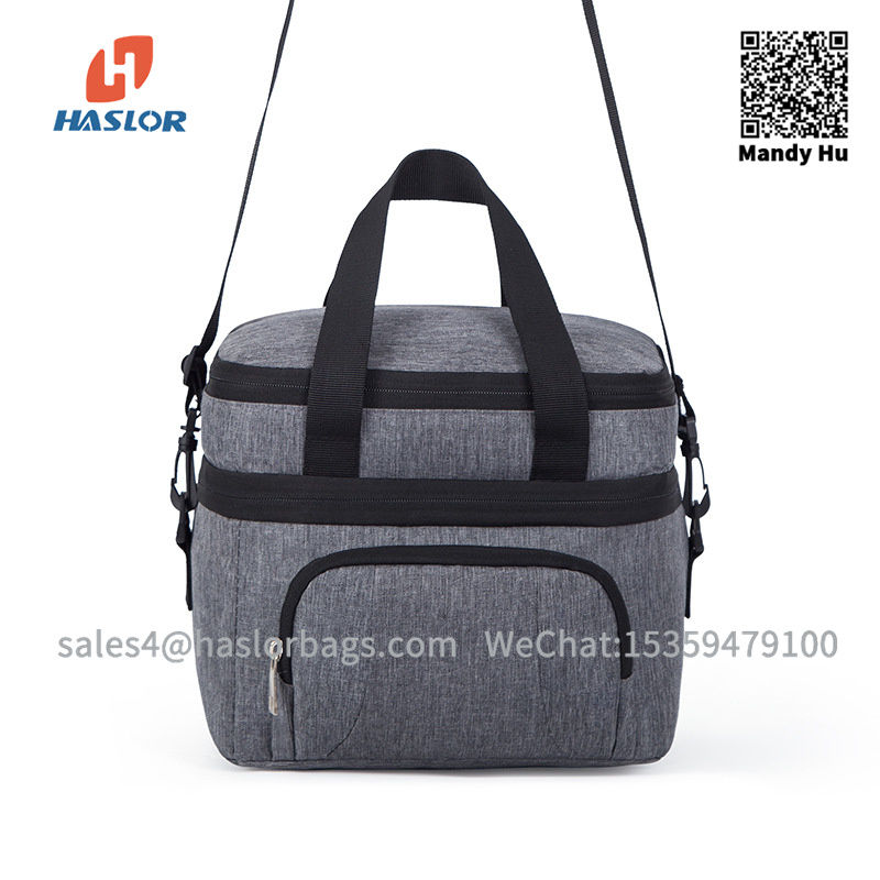 #18B1 Amazon Double-layer Insulation Cooler Bag EVA Lining Hot Selling Picnic Cooler Bag