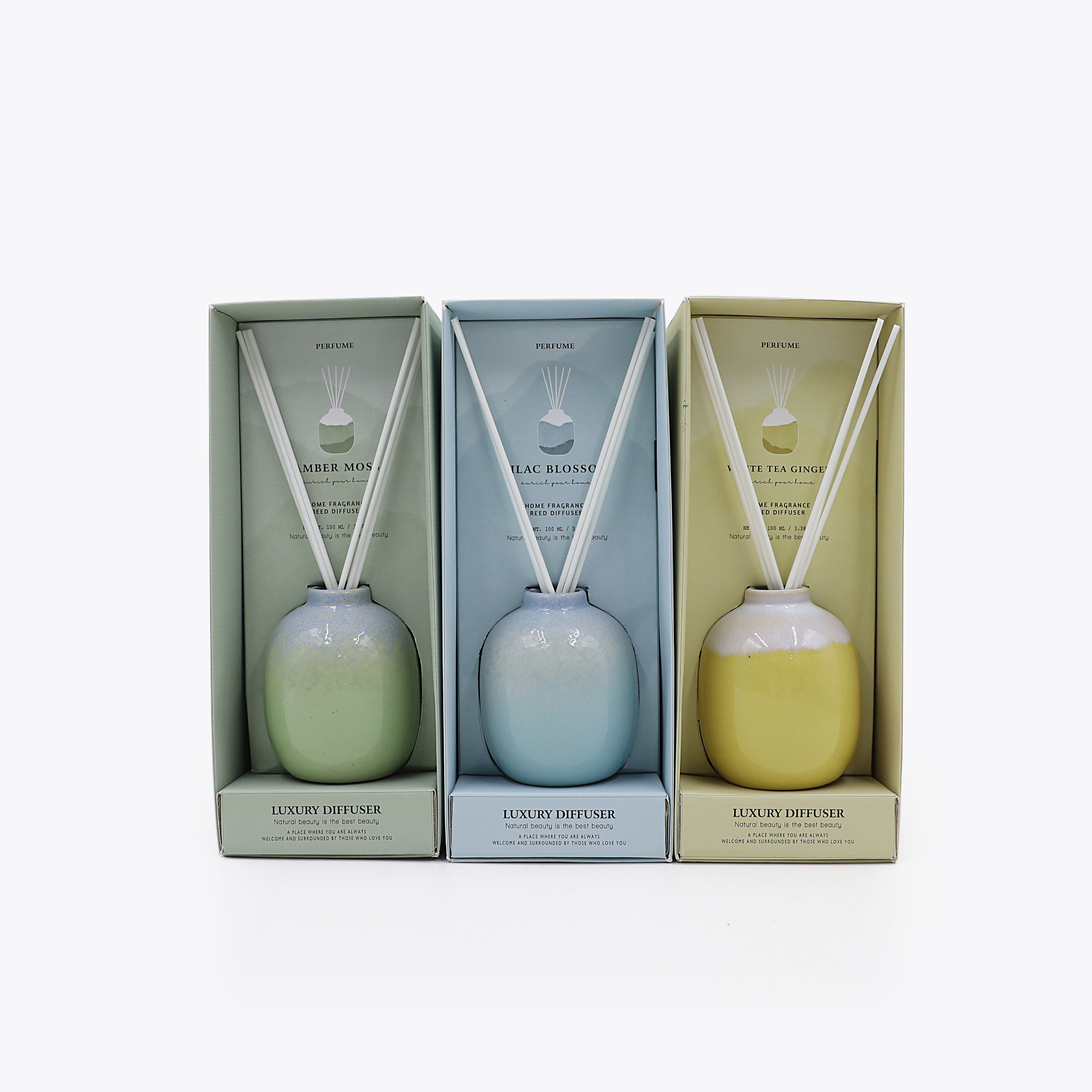 D8.2x10cmh Ceramic Reed Diffuser