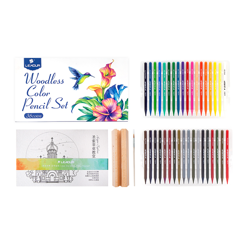 Woodless color pencil drawing pencil set