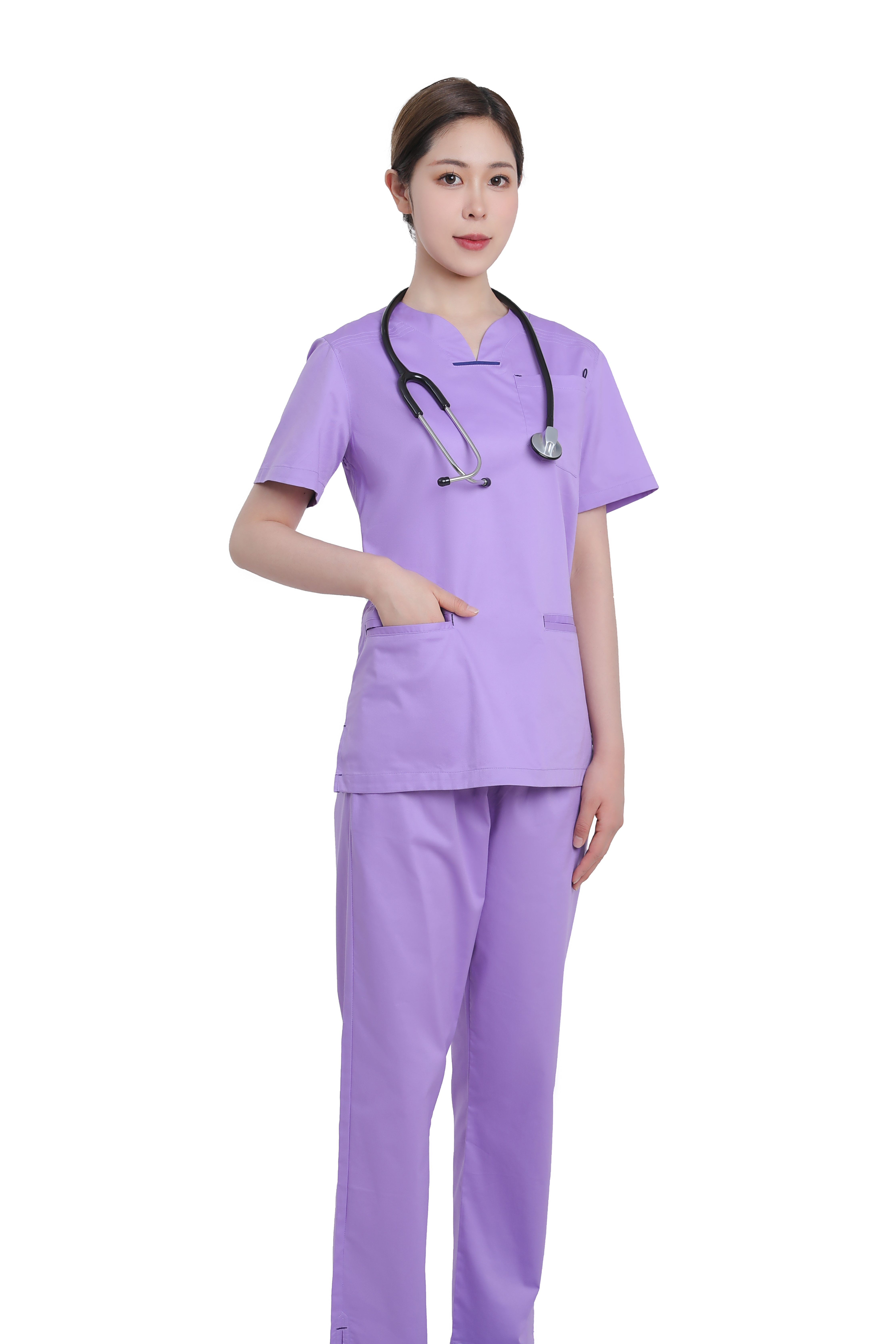 Wholesales Women Wear Scrub Suits Nurse Uniform Beauty Salon SPA Suits Unisex Health Workers Uniform