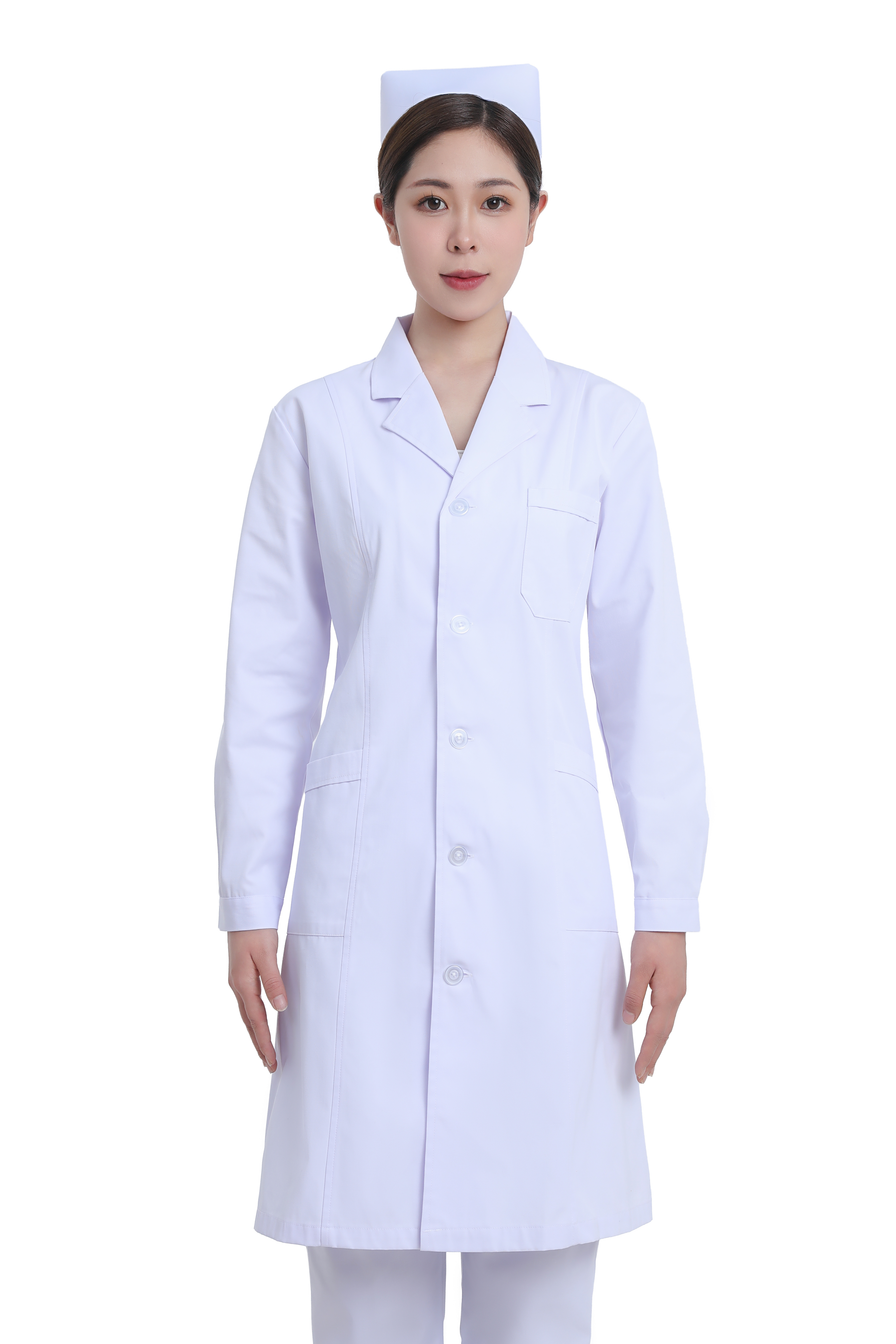 ZT hospital womans nursing white uniform doctor's clothing fabric