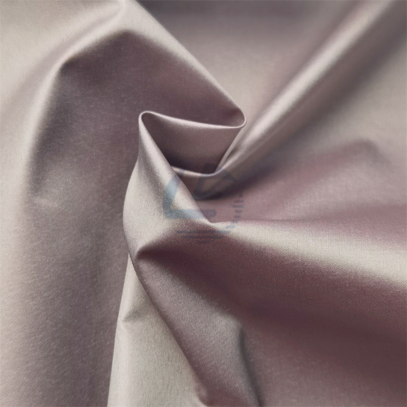 OBLMIC004 Polyester pongee micro fiber fabric, Woven fabric pongee for down coat