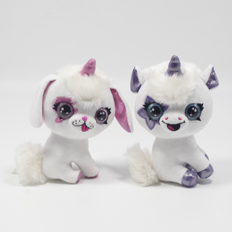 Plush big-eyed unicorn