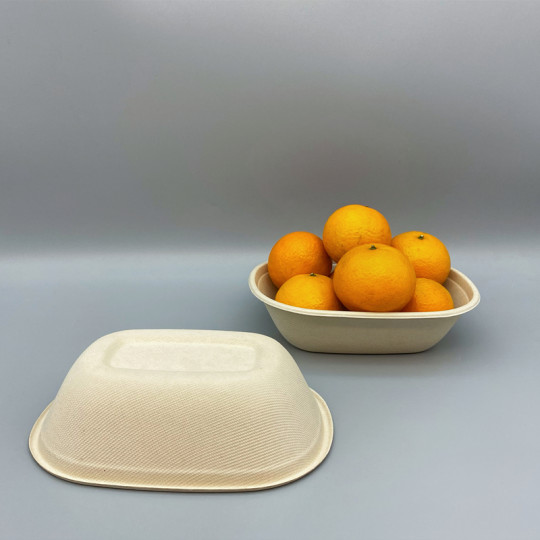 MVI ECOPACK 770ml Eco Friendly Takeaway Biodegradable and Compostable Bagasse Bowl